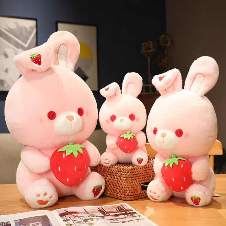 Skanto | Rosa Jordbær Kanin Plush