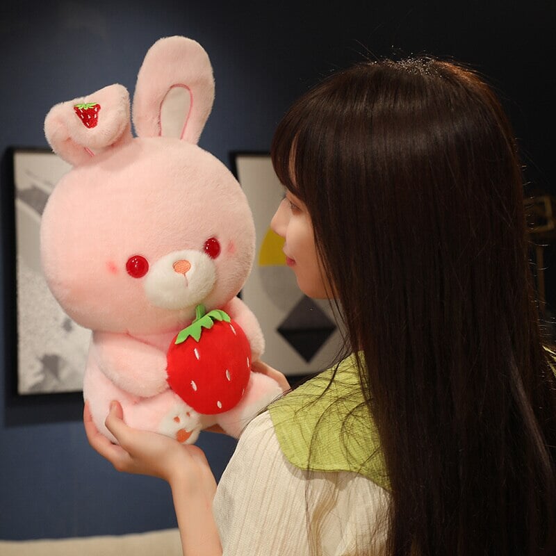 Skanto | Rosa Jordbær Kanin Plush