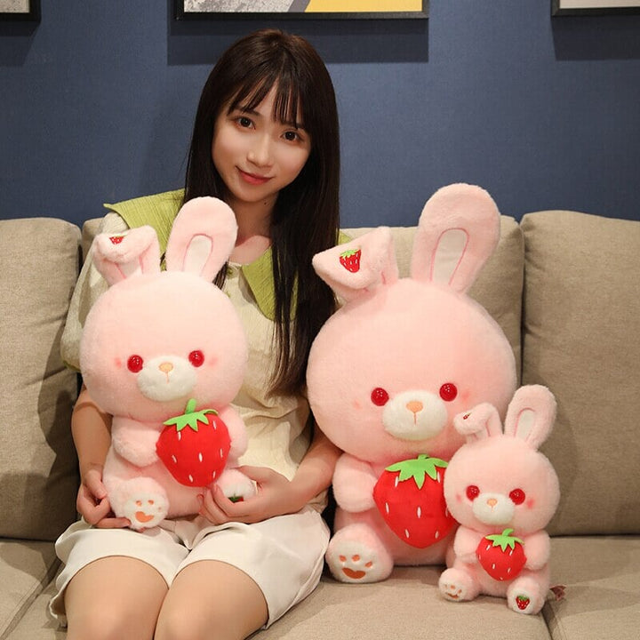 Skanto | Rosa Jordbær Kanin Plush