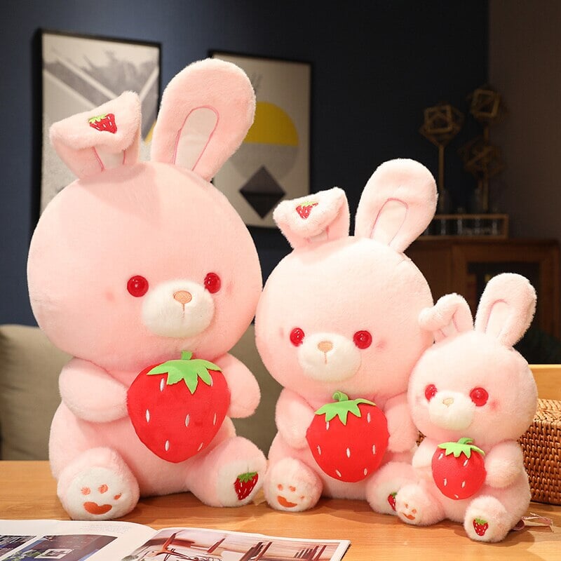 Skanto | Rosa Jordbær Kanin Plush