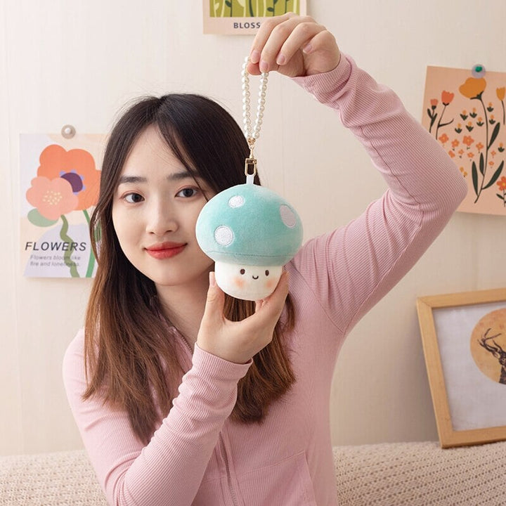 Skanto | Squishy Mushroom Friends Plysj Nøkkelringer