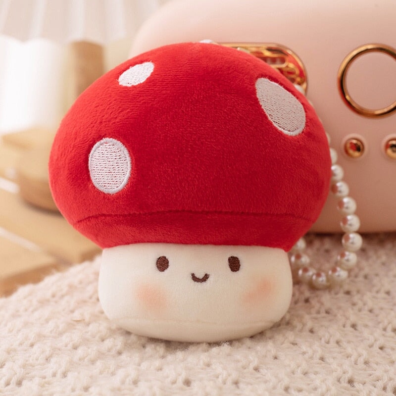 Skanto | Squishy Mushroom Friends Plysj Nøkkelringer