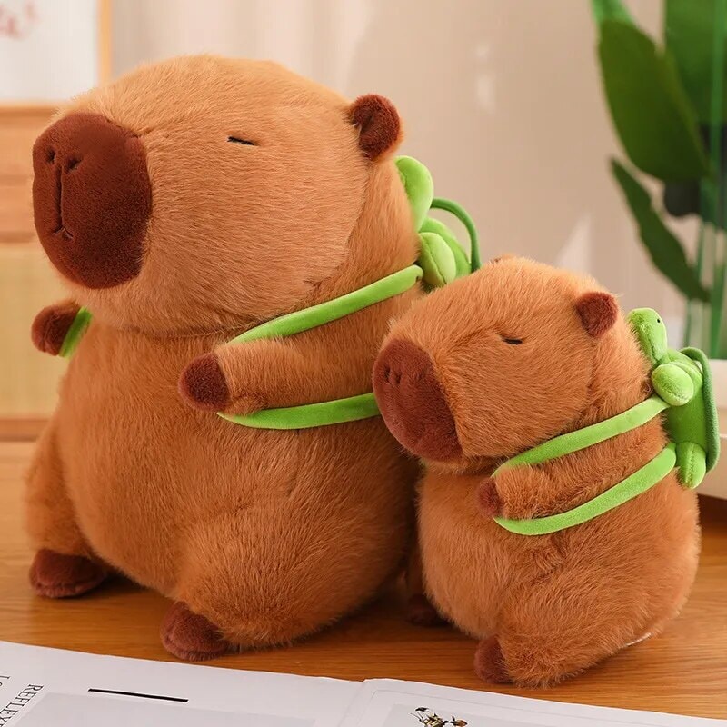 Skanto | De bedårende capybara turtle ryggsekk plushies