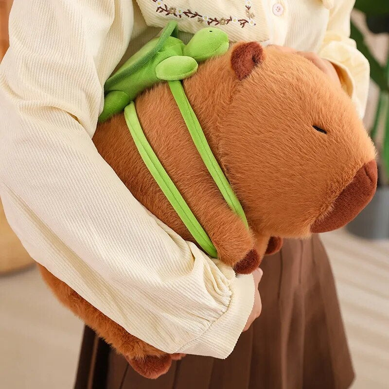 Skanto | De bedårende capybara turtle ryggsekk plushies