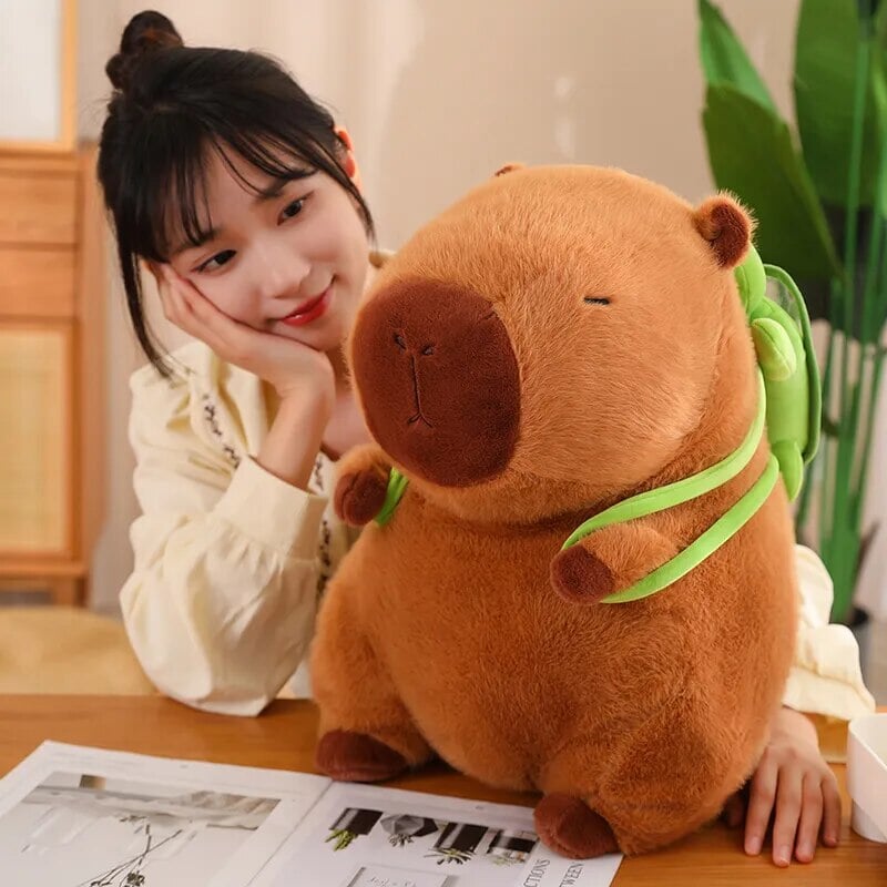 Skanto | De bedårende capybara turtle ryggsekk plushies
