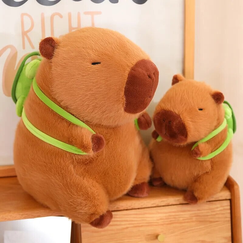 Skanto | De bedårende capybara turtle ryggsekk plushies
