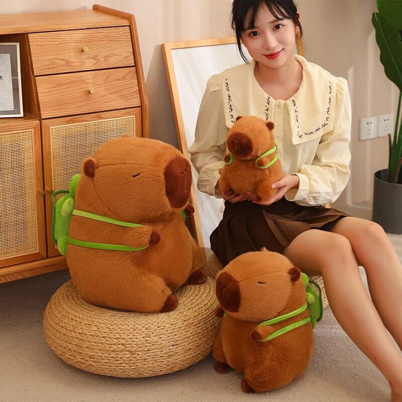 Skanto | De bedårende capybara turtle ryggsekk plushies