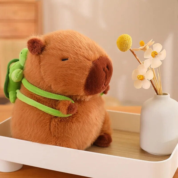 Skanto | De bedårende capybara turtle ryggsekk plushies