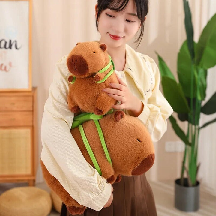 Skanto | De bedårende capybara turtle ryggsekk plushies