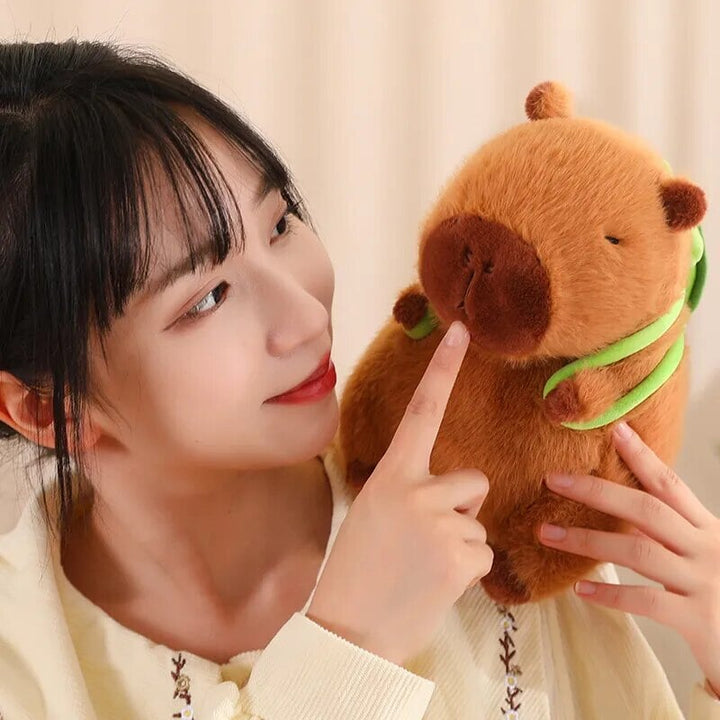 Skanto | De bedårende capybara turtle ryggsekk plushies