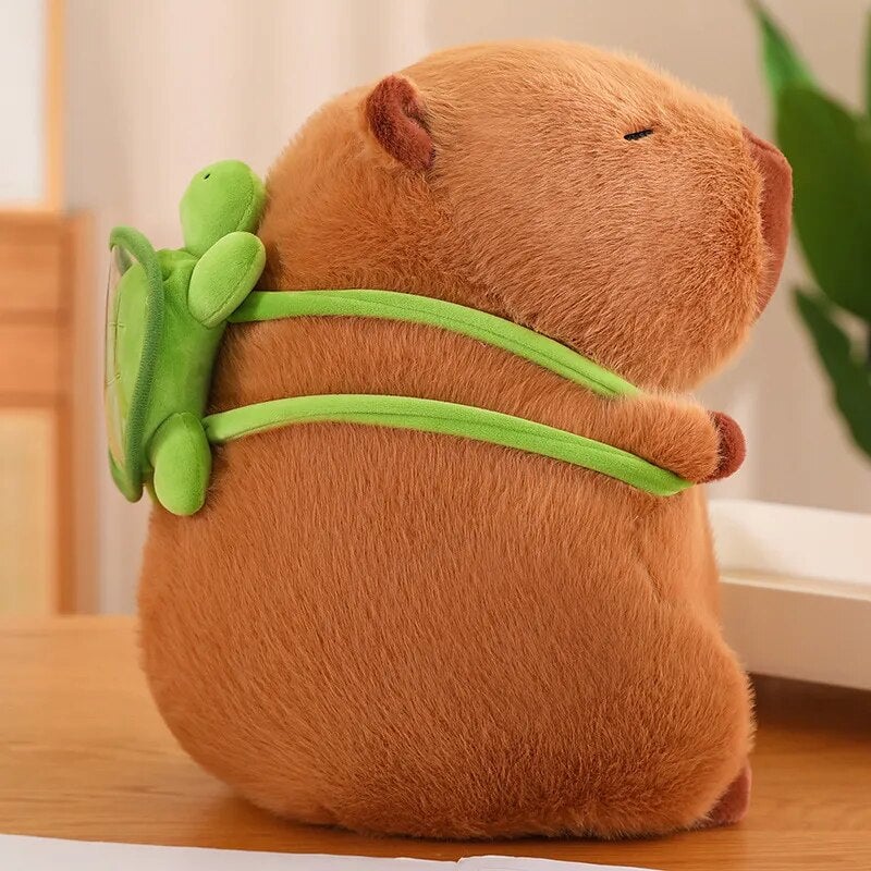 Skanto | De bedårende capybara turtle ryggsekk plushies