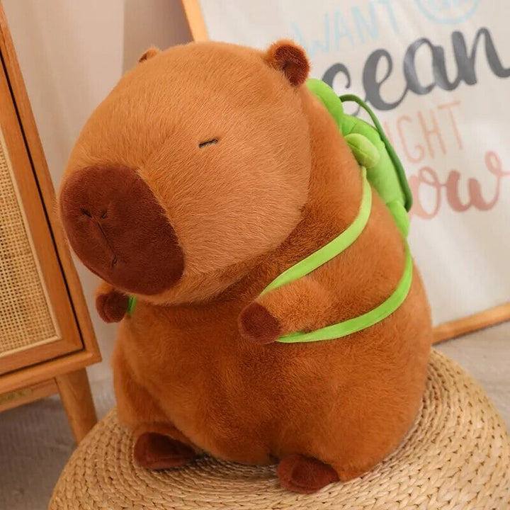 Skanto | De bedårende capybara turtle ryggsekk plushies