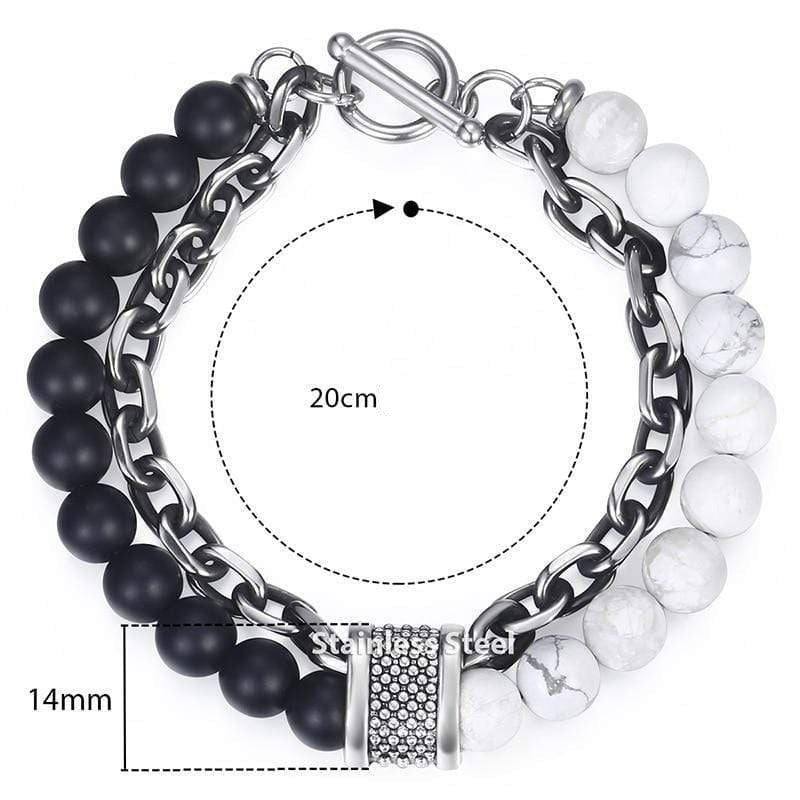 Tiger Eye Beadet Armbånd for Menn "Krigeren" - Asher Skanto