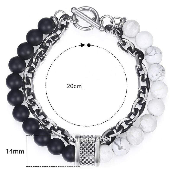Tiger Eye Beadet Armbånd for Menn "Krigeren" - Asher Skanto