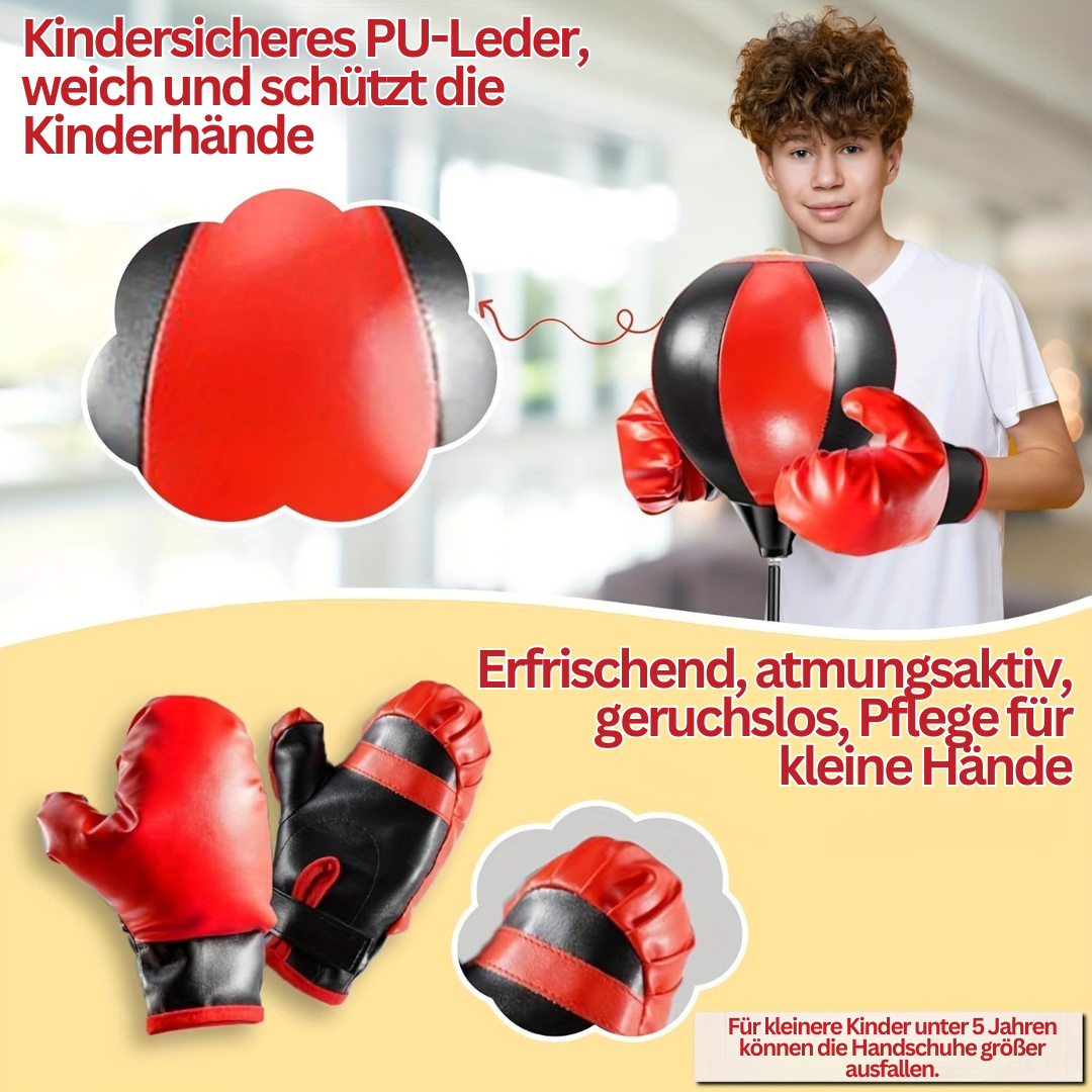 BoksFun JuniorSet – Justerbar boksepose med hansker for barn | Skanto