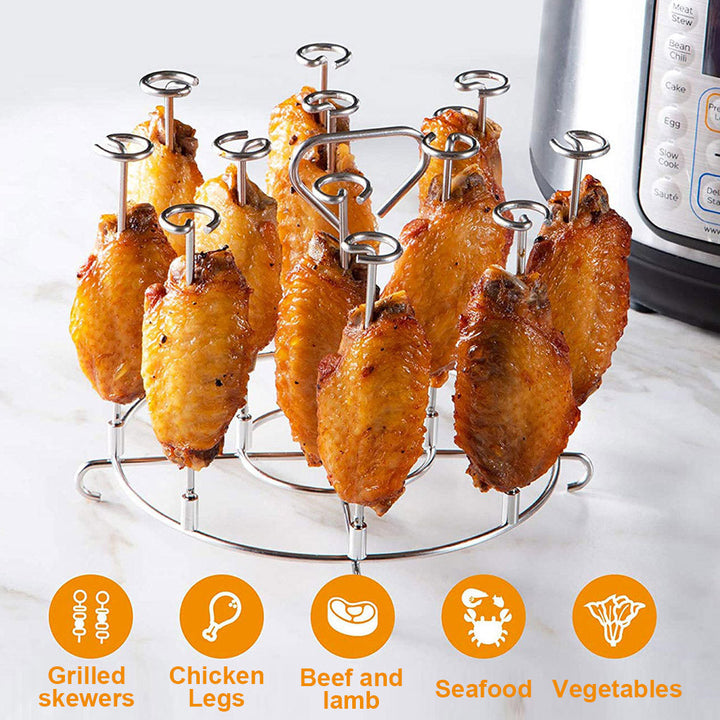 Kjøkken Air Fryer Rack Tilbehør BBQ Grill Brett Risting Holder Verktøy | Skanto