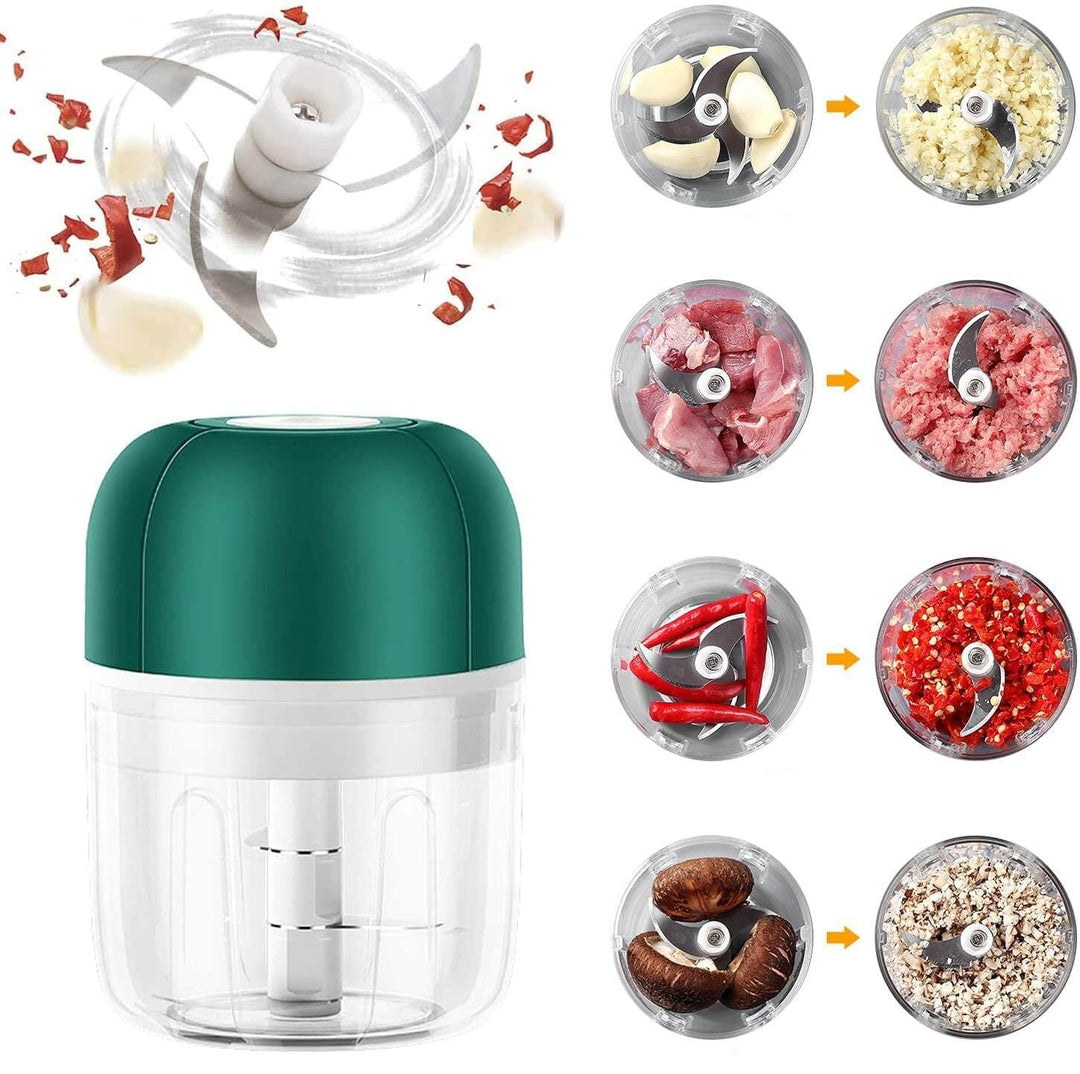 ChopEase Elektrisk Hvitløkspresse – USB-oppladbar – Kompakt og Kraftig – 250ml | Skanto
