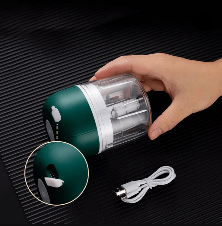 ChopEase Elektrisk Hvitløkspresse – USB-oppladbar – Kompakt og Kraftig – 250ml | Skanto