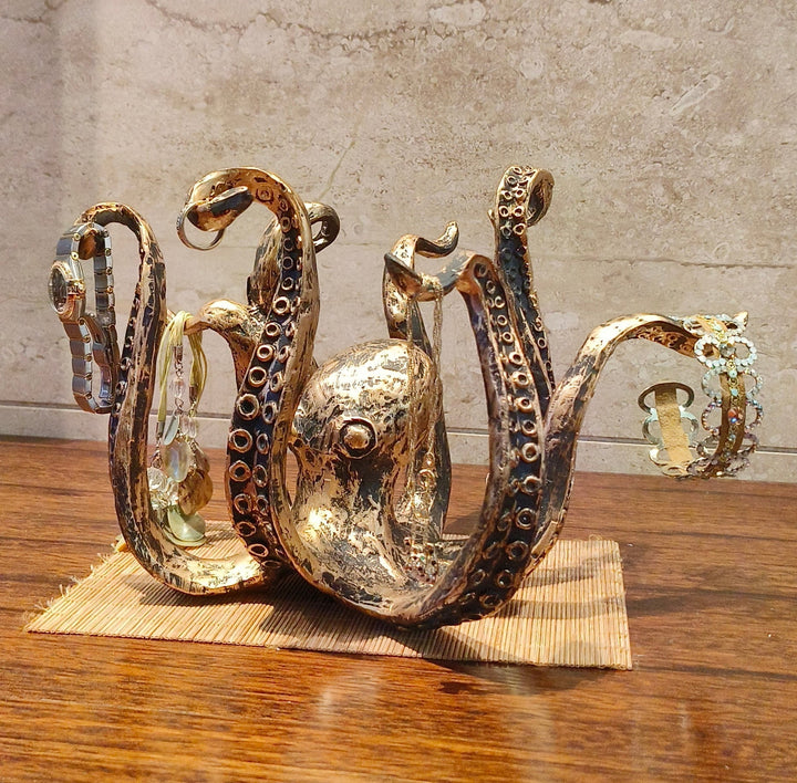 Kraken - Octopus Design Rustikk Cruch Holder Skanto
