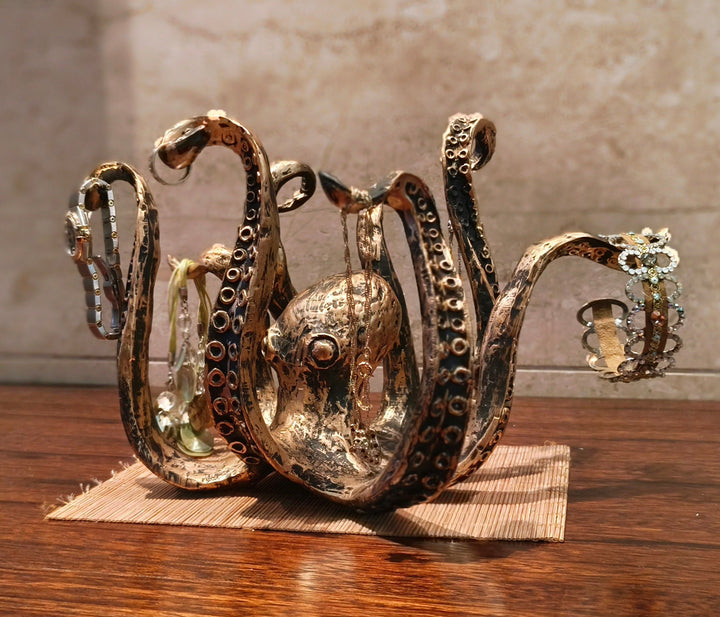 Kraken - Octopus Design Rustikk Cruch Holder Skanto