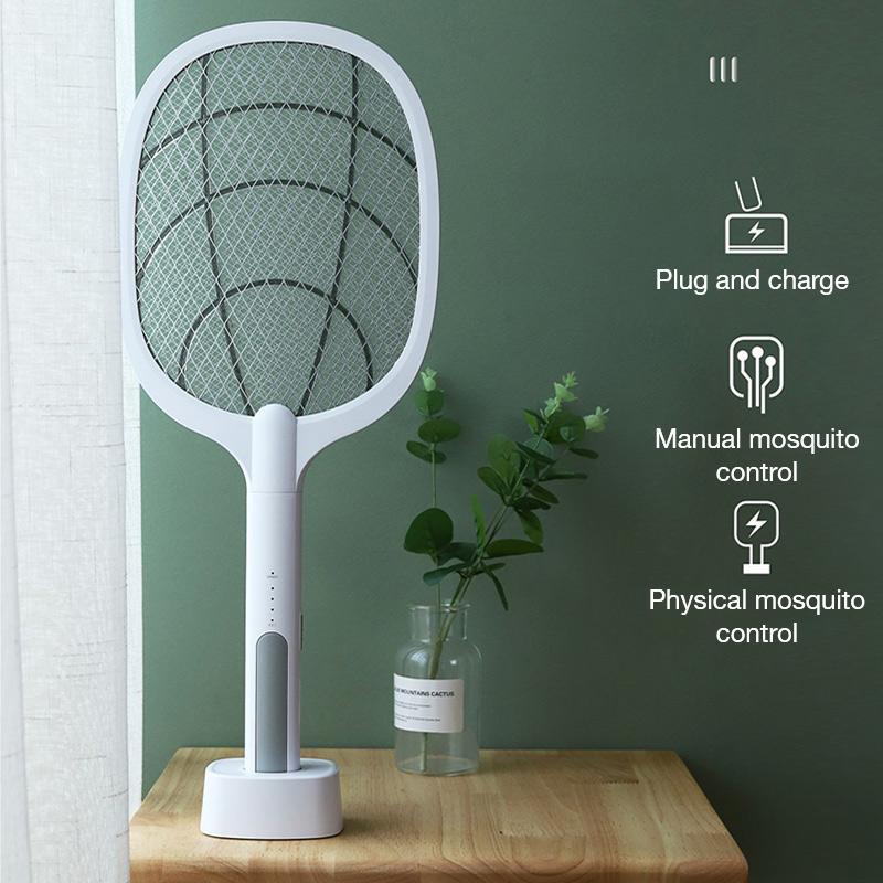 2-i-1 Elektrisk Fluesnapper & Natt Mygg Drepe Lampe Skanto