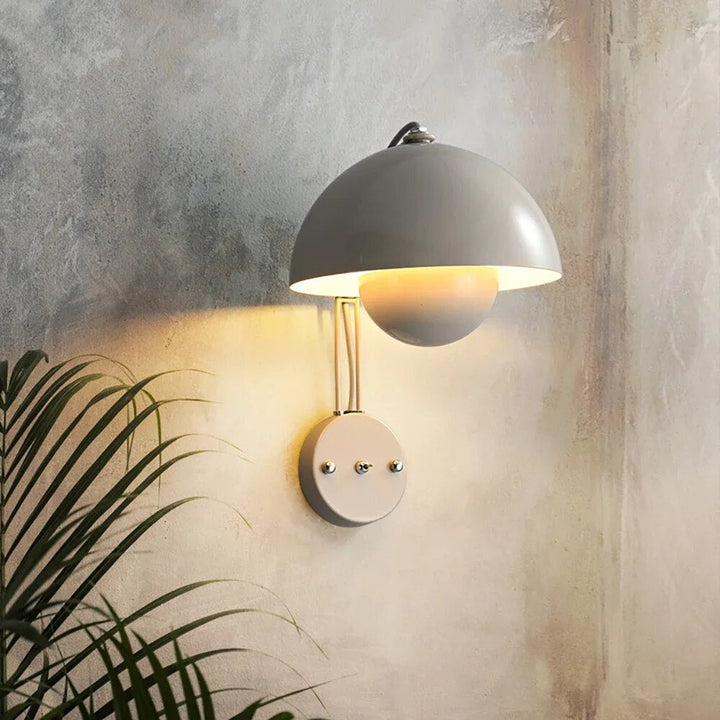 Moderne LED-vegglampe med soppmotiv | Stilig nattlys for soverom og stue