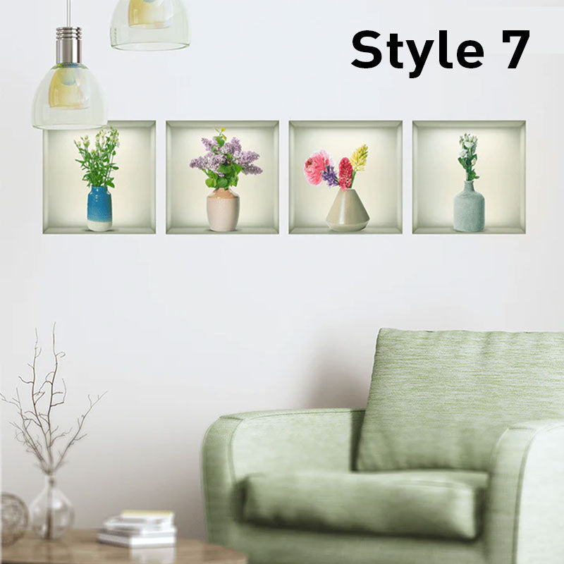 Skanto | Selvklebende 3D Plante Veggklistremerker