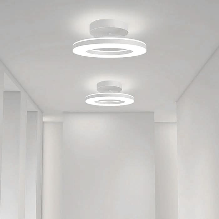Skanto | ZAYNO Svart LED Taklampe – Moderne Innfelt Montert
