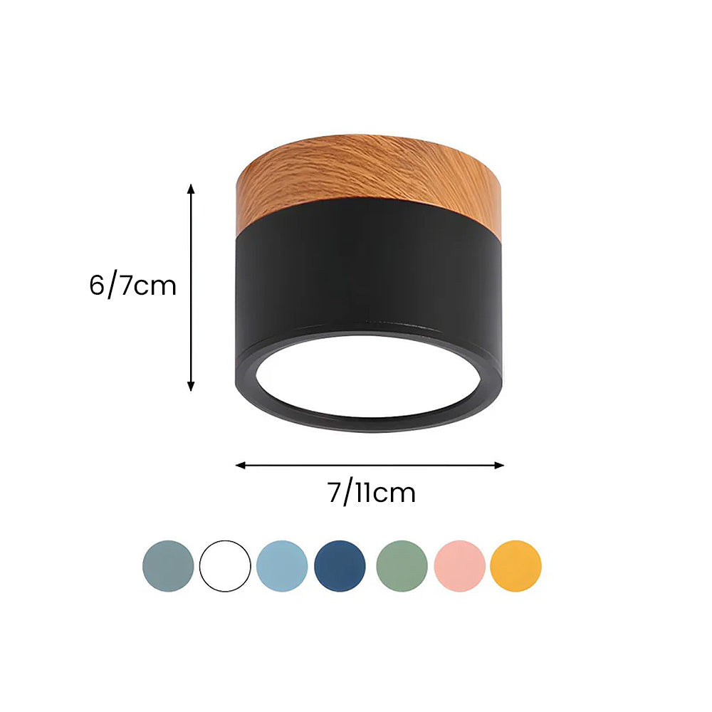 Skanto | LED Taklampe Moderne Flush Mount Sylinder
