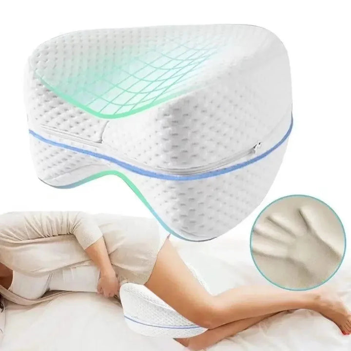 Skanto | Ortopedisk Kneepute for Side-sovende – Ergonomisk Beinpresse med Minne Skum for Bedre Søvn