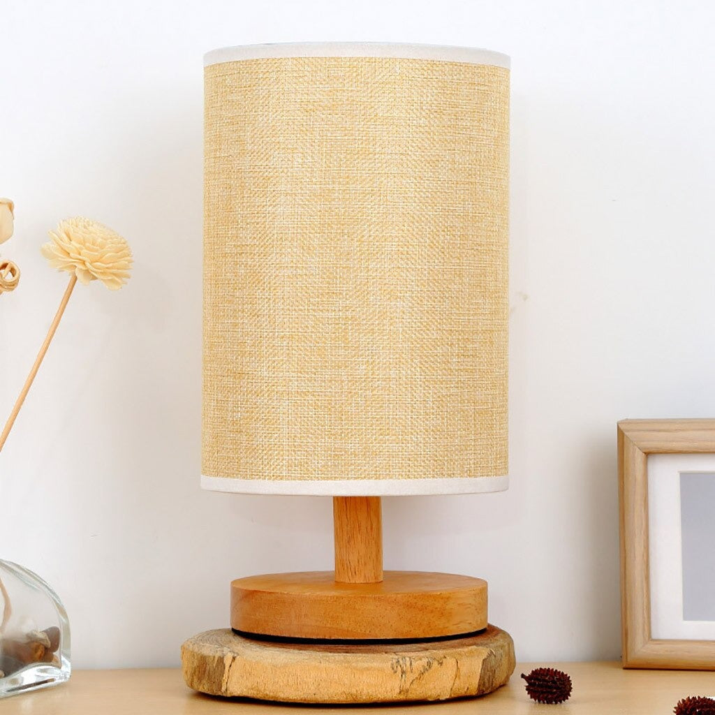 Skandinavisk Tre Nattbordlampe med Berøringskontroll Design | Skanto