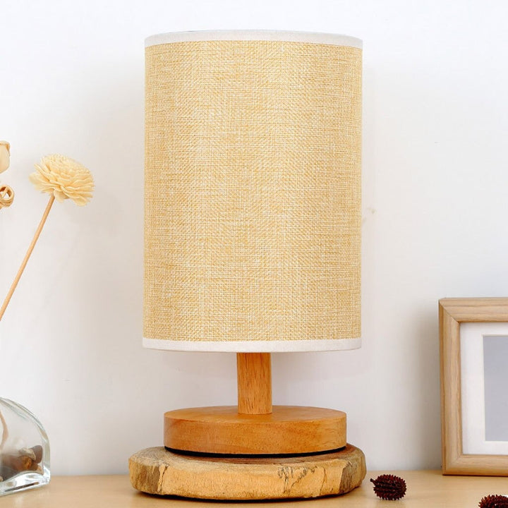 Skandinavisk Tre Nattbordlampe med Berøringskontroll Design | Skanto