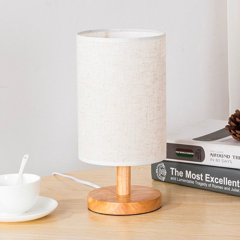 Skandinavisk Tre Nattbordlampe med Berøringskontroll Design | Skanto