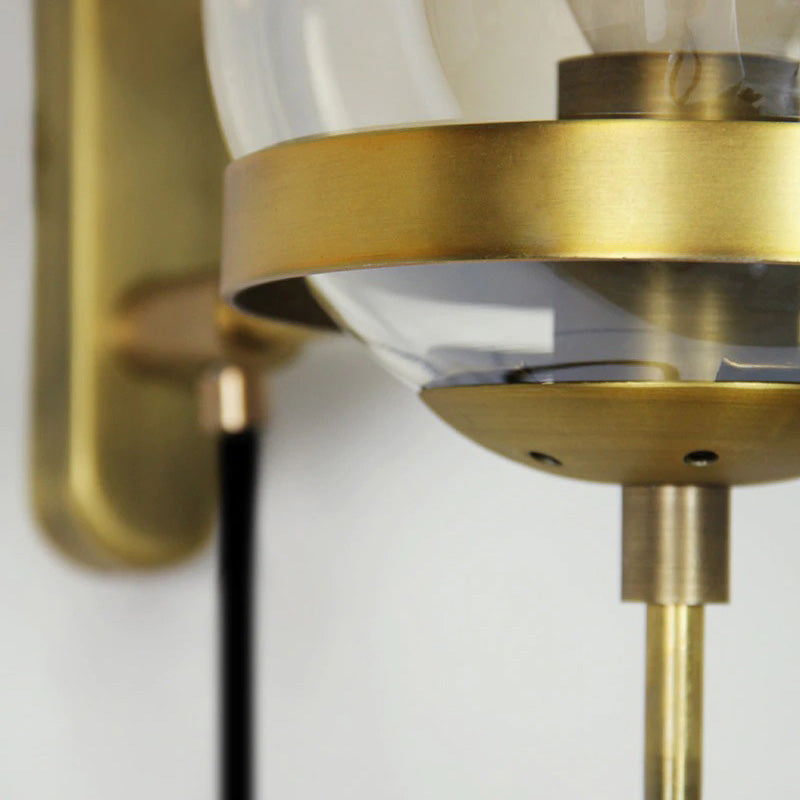 Chic Design Vegglampe med Glasskuppel | Skanto