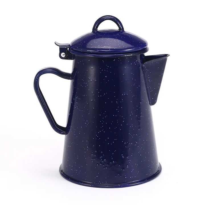 Stor kapasitet emaljert håndtaks gryte for kaffe te vann emaljert kanne | Skanto