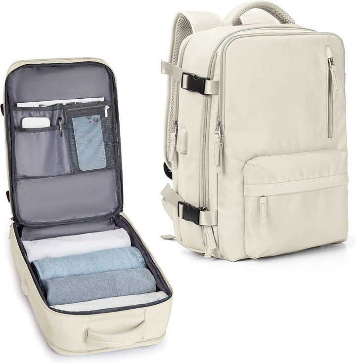 Vanntett reise ryggsekk med skopartisjon og USB-port – 14" bærbar PC passer | Skanto