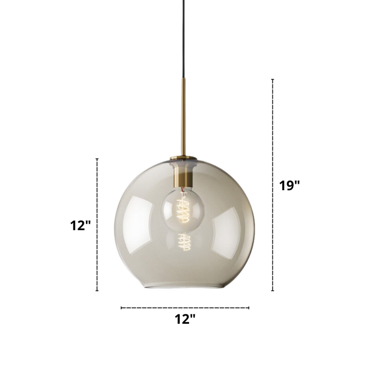 Moderne hengelamper i glass