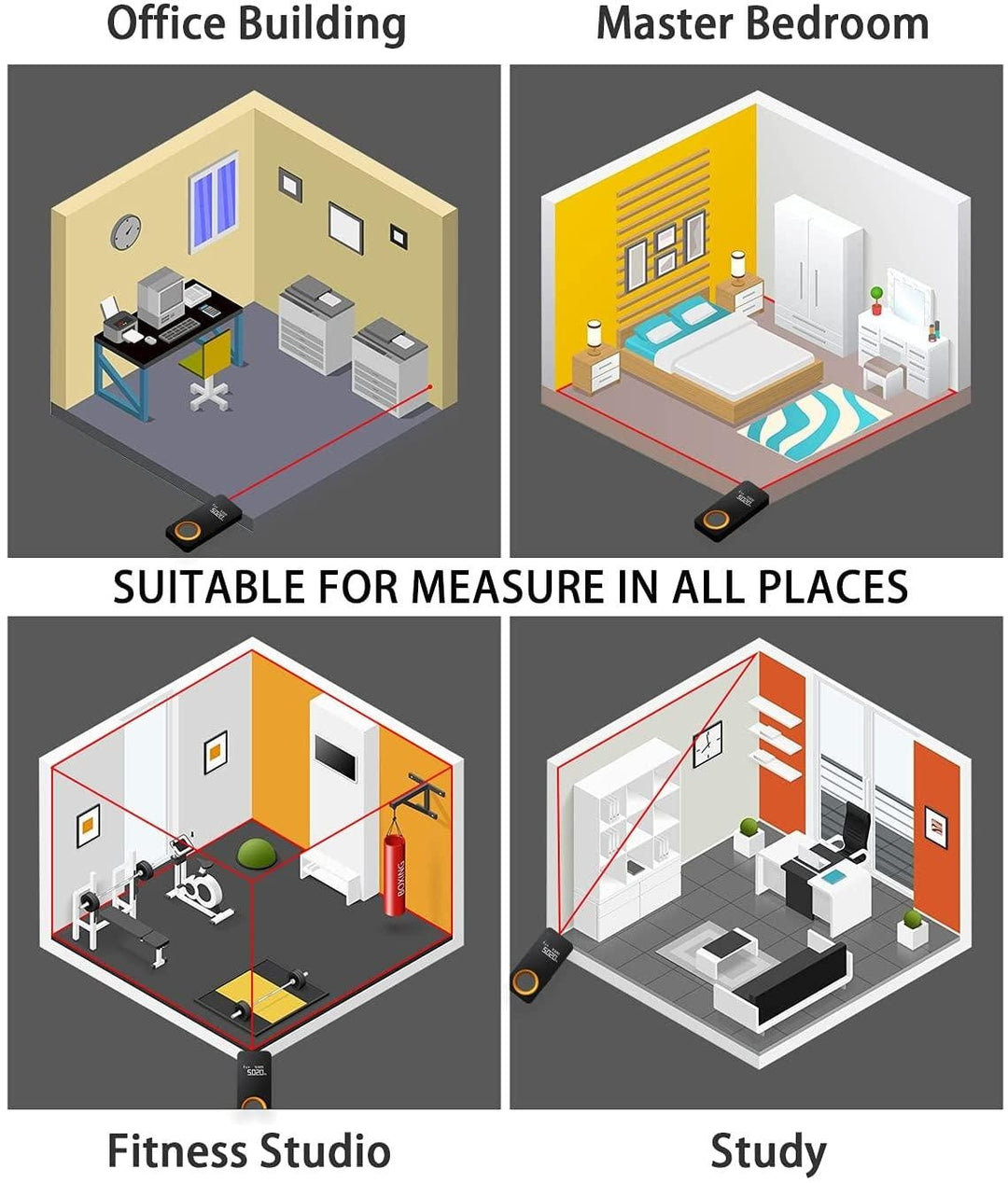 30M Digital Laser Tape Measure | Skanto