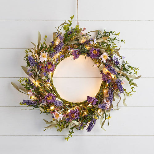 Skanto | Julekrans Kunstig Lavendel Blomsterdekorasjon