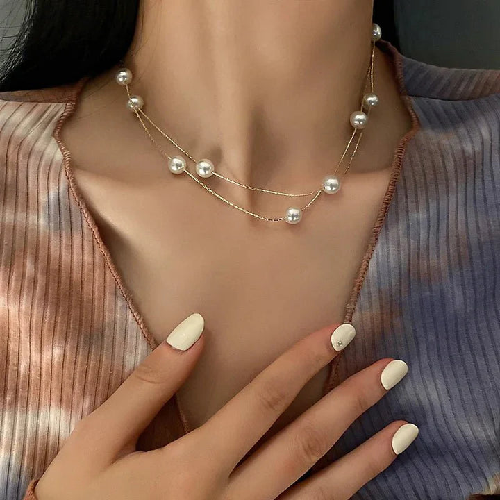 Skanto | Laget Perle Klassisk Choker Smykke
