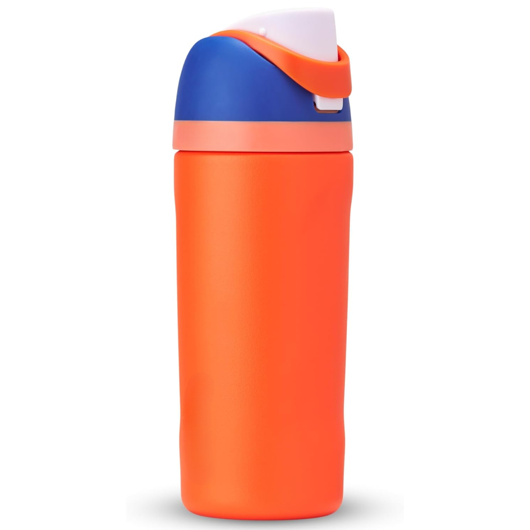 Skanto | Isolierte Edelstahl-Trinkflasche mit Strohhalm | Auslaufsicher, BPA-frei | Mehrfarbig