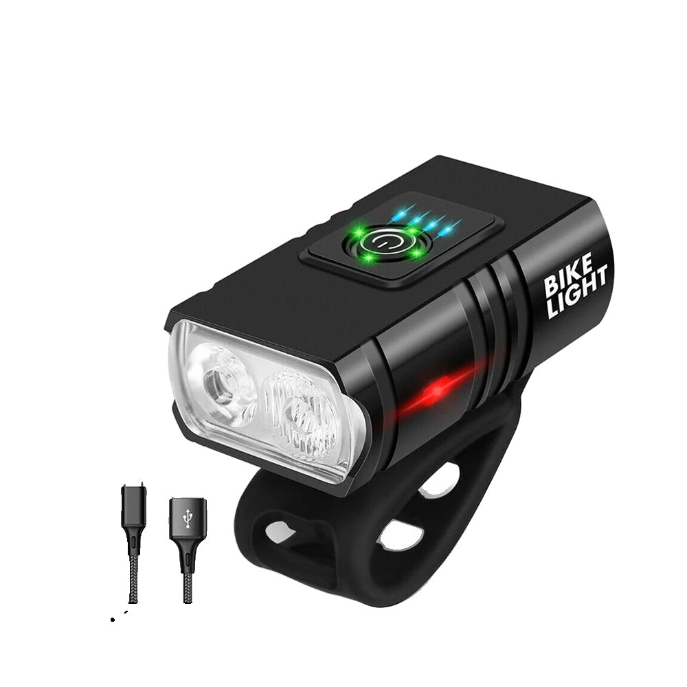 Skanto | LED Sykkellys – Oppladbart USB sykkellys med 1500 lumen for maksimal synlighet om natten