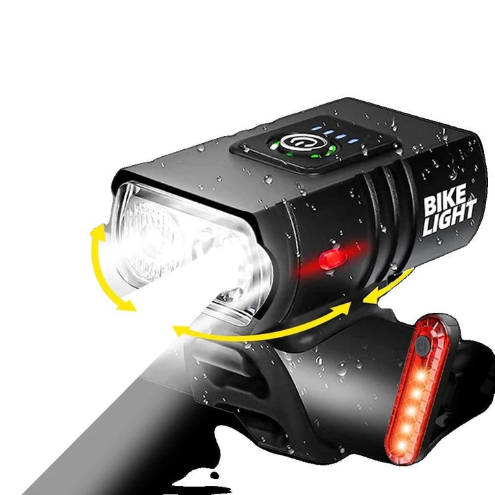 Skanto | LED Sykkellys – Oppladbart USB sykkellys med 1500 lumen for maksimal synlighet om natten