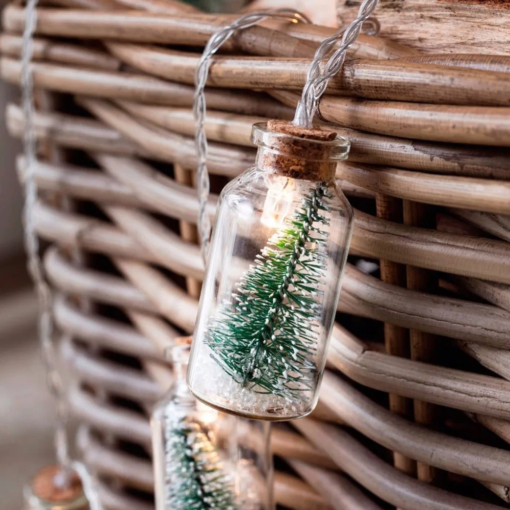 Skanto | LED Juletre Glasskrukkelys – Batteridrevet Fe-glød for Festdekor, Bryllup & Fester
