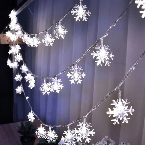Skanto | LED Snøfnugg Lys - Lyskede Julelys