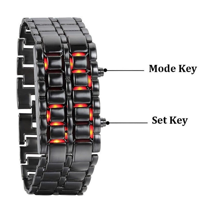 Lava Watch - Trendy LED Armbåndsur med Unik Design Skanto