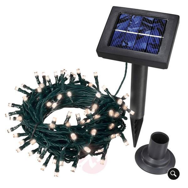LED lyskastere solenergi med 100 LED (flere farger) - 9 meter | Skanto