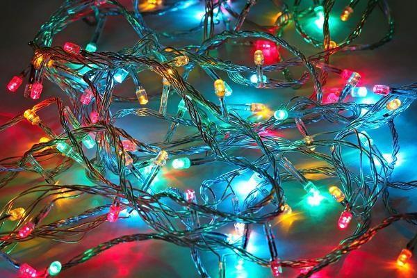 LED lyskastere solenergi med 100 LED (flere farger) - 9 meter | Skanto