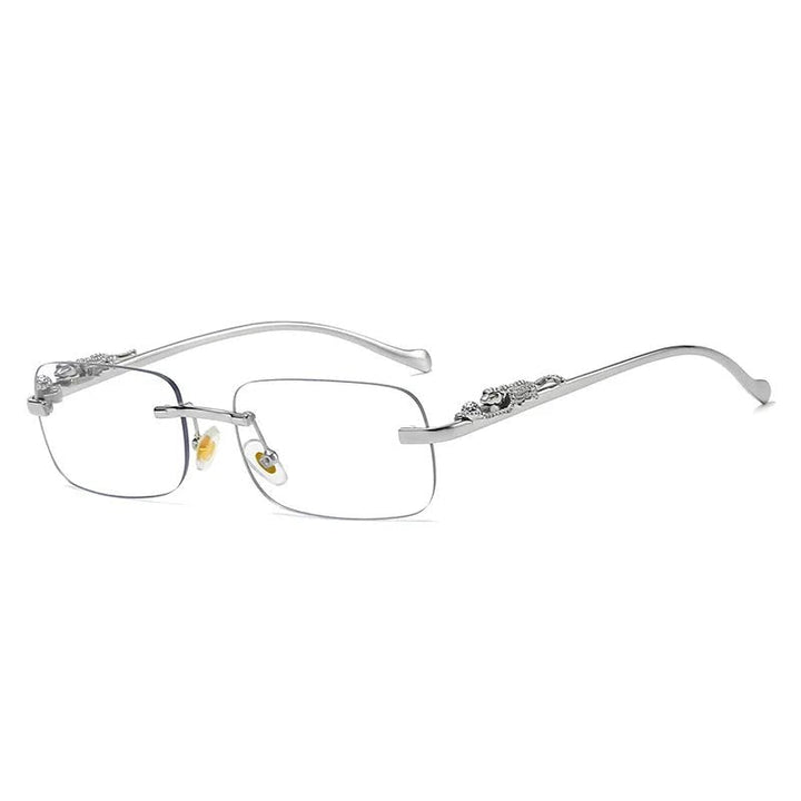 Skanto | LEOPARDVIEW – Stilfulle Rimless Solbriller med UV400 Beskyttelse
