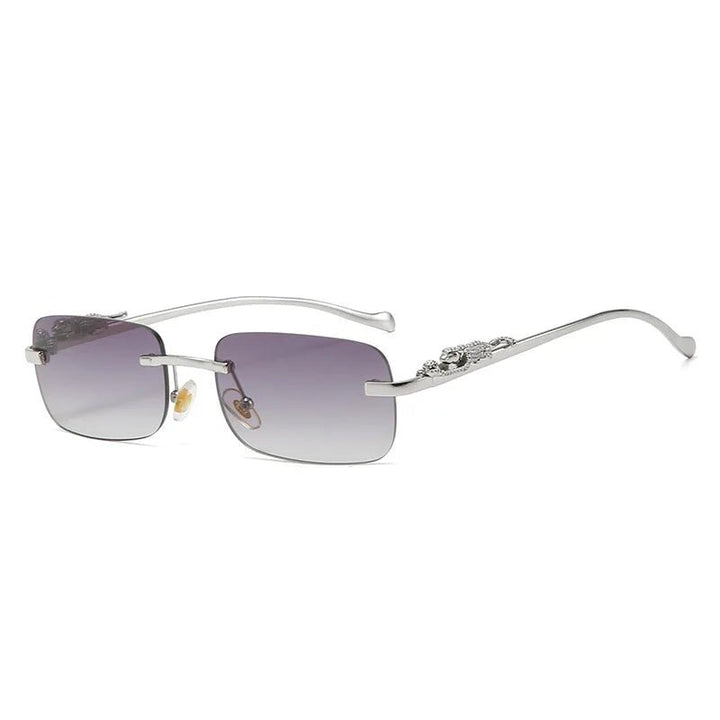 Skanto | LEOPARDVIEW – Stilfulle Rimless Solbriller med UV400 Beskyttelse